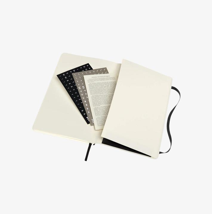 Actual product image Moleskine Professional Notebook L/A5, Soft Cover, Black (A6, Lined, Soft cover)
