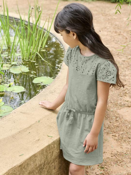 Produktbild Vertbaudet Mädchen Kleid mit Lochstickerei (92)
