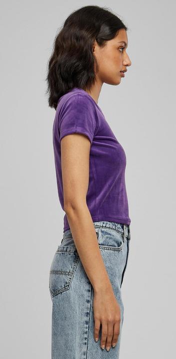 Image du produit Urban Classics Ladies Short Velvet Tee (S)