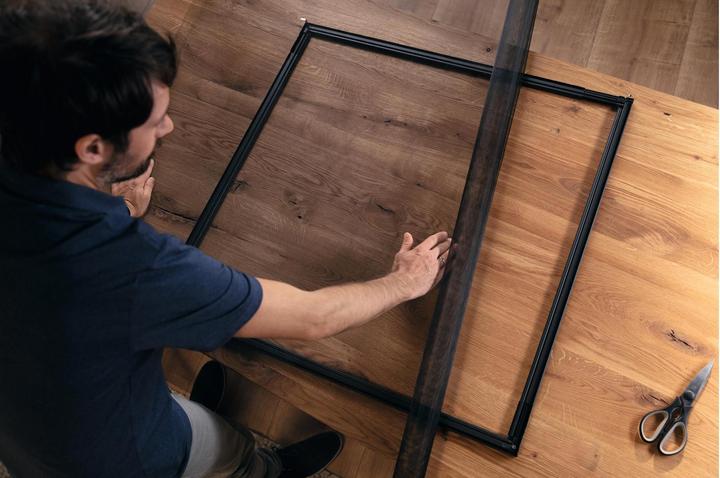 Immagine prodotto tesa Zanzariera FALT per finestre, telaio in alluminio regolabile in base alle dimensioni, pieghevole (140 x 140 cm)