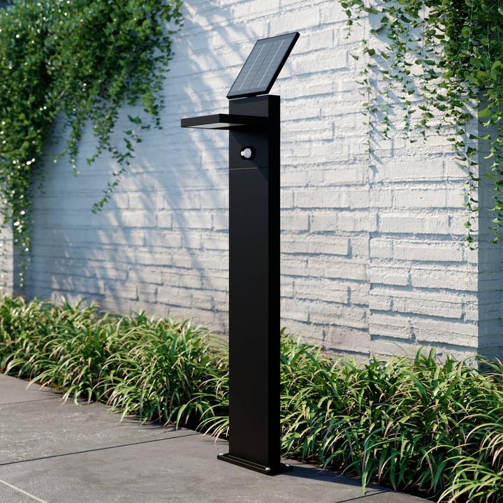 Image du produit Lucande Silvan LED Solcelle Garden Light H100 w/Sensor Graphite (200 lm, IP54)