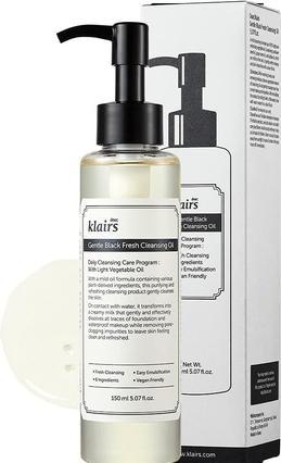 Immagine prodotto Klairs Gentle Black Fresh Cleansing Oil (Petrolifera, 150 ml)