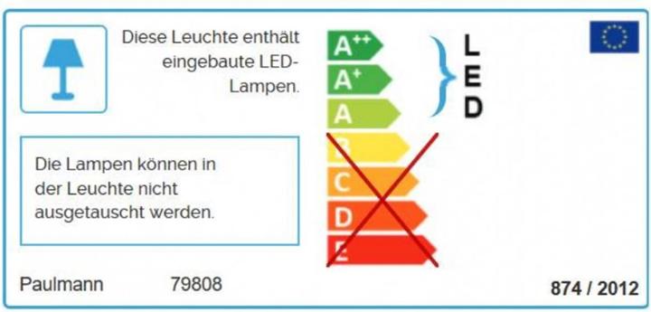 Energy Label Paulmann Amaris (1800 lm)