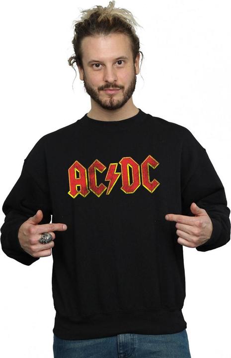 Immagine prodotto AC/DC Felpa in cotone con logo in rilievo per uomo (S)