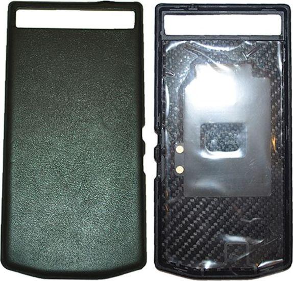 Actual product image BlackBerry PD Leather Battery Door Cover P'9982 nappa black (Blackberry Porsche Design P9982)