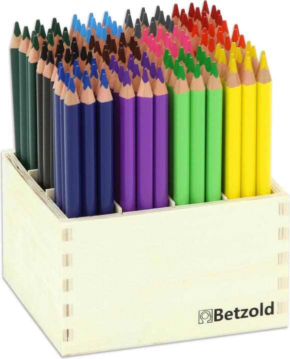 Produktbild Betzold 144 dicke Dreikantstifte, 17,5 cm lang (Mehrfarbig, 1 x)