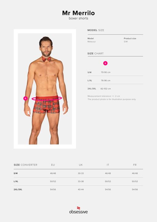 Produktbild Obsessive Ms Merrilo Boxer & Pajarita Xxl/Xxxl (XXL)