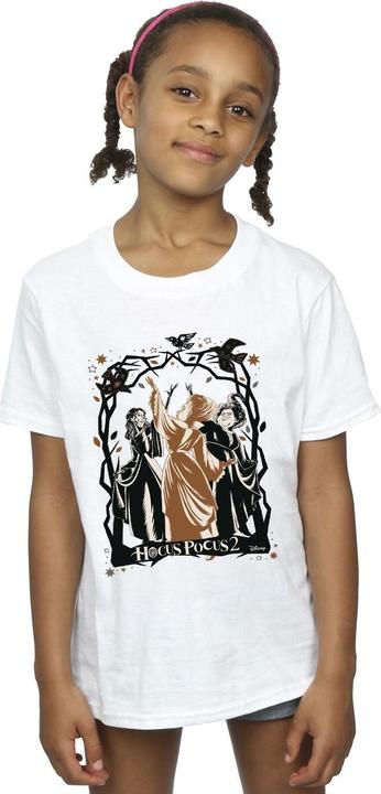 Actual product image Disney Girls Hocus Pocus Birds Cotton T-Shirt (152, 158)