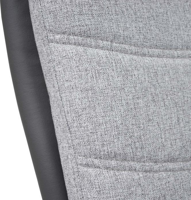 Produktbild Mendler 2x Esszimmerstuhl HWC-G54, Küchenstuhl Stuhl, Textil/Kunstleder Edelstahl gebürstet grau