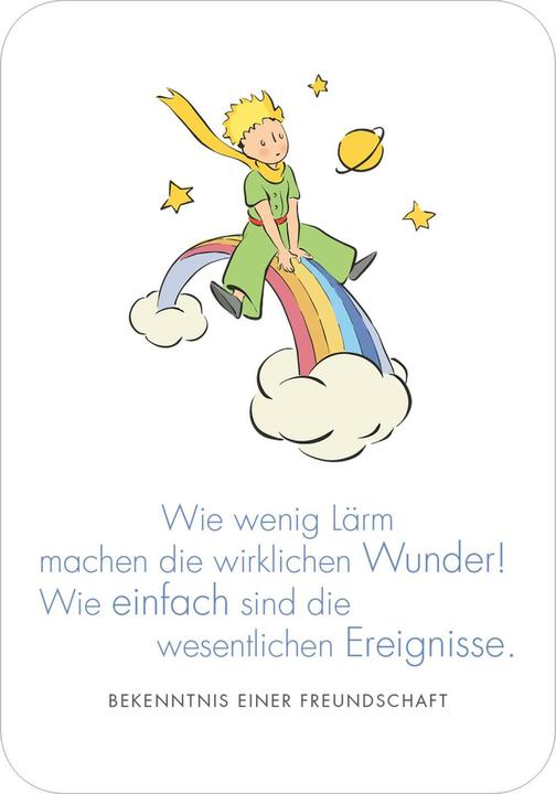 Immagine prodotto Man sieht nur mit dem Herzen gut. Weihnachtswünsche für dich (Tedesco, Antoine de Saint-Exupéry, 2024)