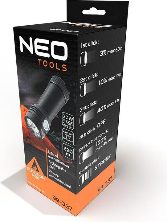 Actual product image Neo Battery torch USB (10.40 cm, 3300 lm)