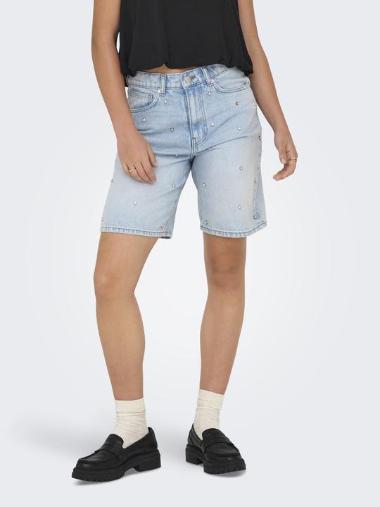 Produktbild Only ONLHOPE Hohe Taille Locker geschnitten Jeans-Shorts Jeans-Shorts (L)