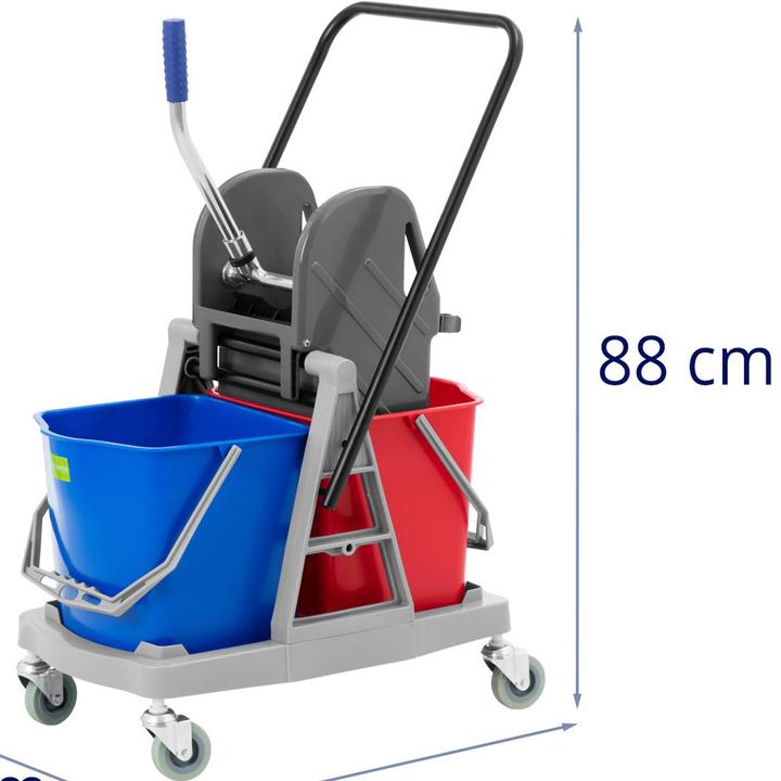 Actual product image Ulsonix Cleaning Trolley - with press - 2 buckets - 2 x 17 L (1 pcs.)