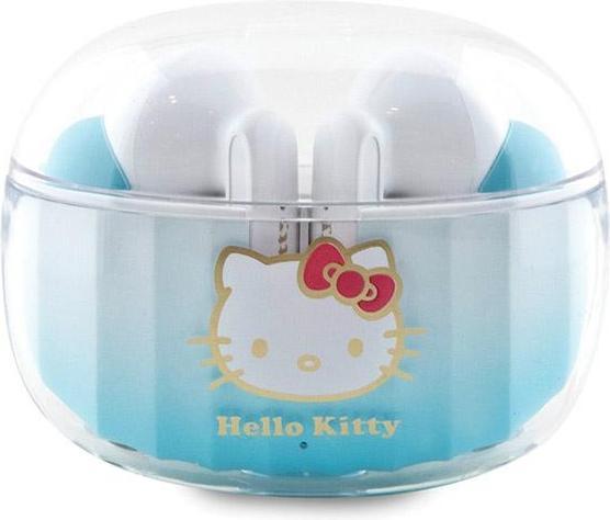 Hello Kitty słuchawki Bluetooth HKTWSHDGKEQ TWS + stacja dokująca niebieski/blue Gradient Electropla