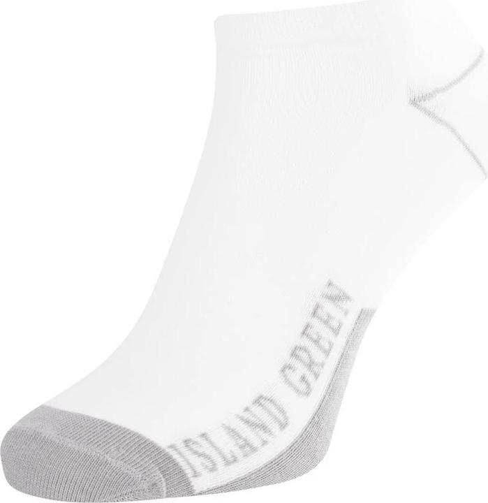 Actual product image Island Green Mens Logo Trainer Socks (Pack of 3) (pack of 3, 39.5 - 45.5)