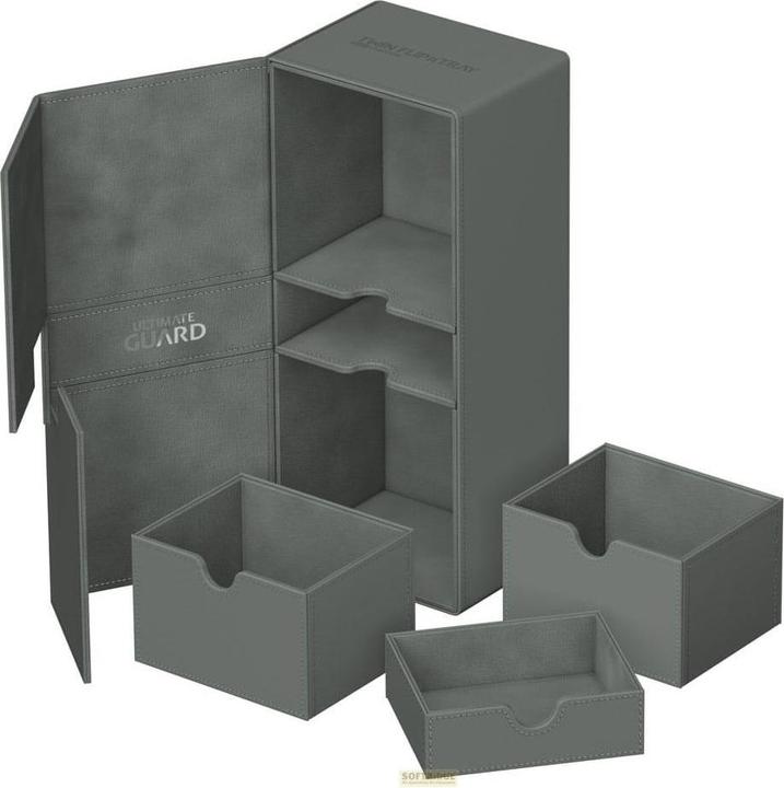 Ultimate Guard Twin Flip'n'Tray 266+ Xenoskin Gris