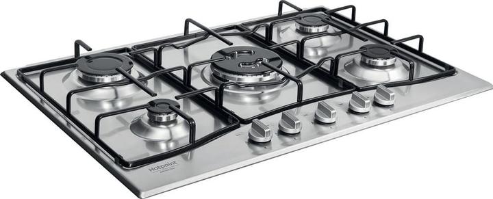 Produktbild Hotpoint PCN 752 T/IX/HAR Edelstahl-Einbaukochfeld 75 cm Gas 5 Herd(e)
