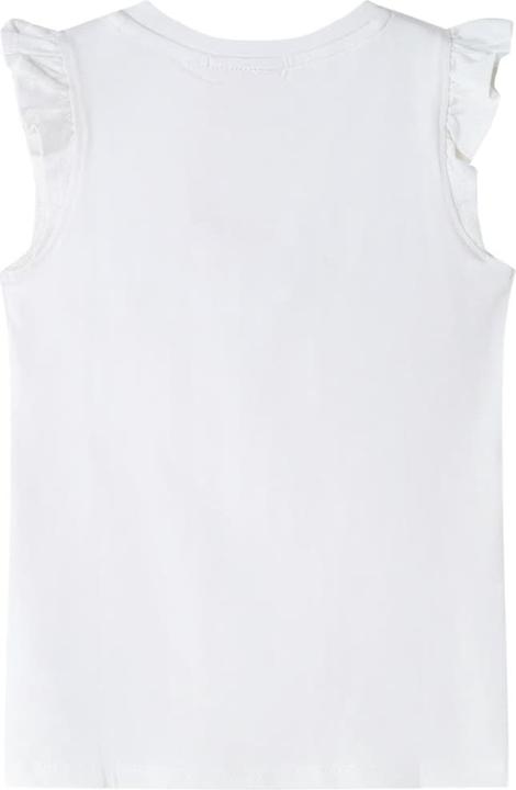 Produktbild VidaXL Kinder-T-Shirt mit Rüschenärmeln Ecru 140,Material: 95 (140)