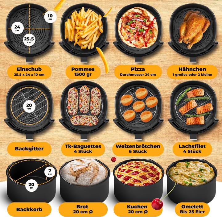 Actual product image Stillstern Hot Air Deep Fryer 6,5L