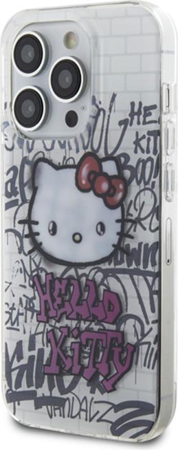 Image du produit Hello Kitty HKHCP13XHDGPHT iPhone 13 Pro Max 6.7" biały/white hardcase IML Kitty On Bricks Graffiti (Apple iPhone 13 Pro Max)