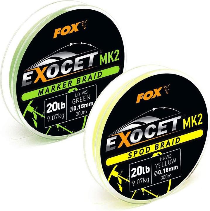 Fox Exocet MK2 Spod & Marker Braid 0.18mm/20lb x300m