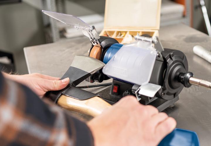 Actual product image Scheppach Double grinder with flexible shaft HG35 (Bench grinder, 120 W)