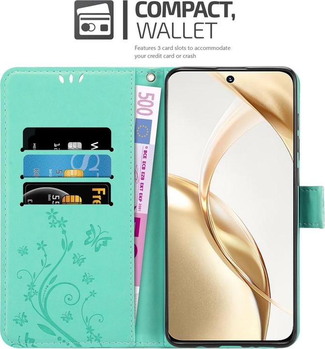 Produktbild Cadorabo Hülle für Honor 200 mit Blumen Muster (Honor 200 Pro)
