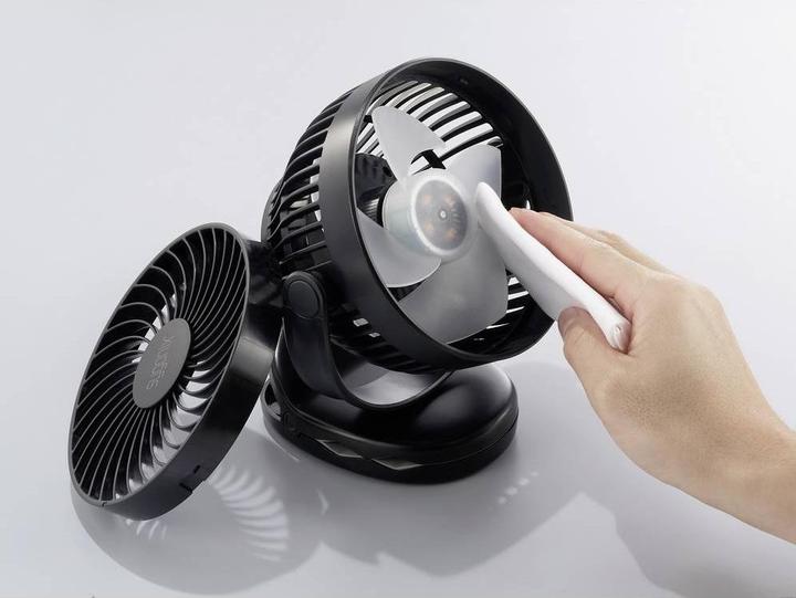 Produktbild Sygonix Akku-Ventilator 4 W Schwarz (55 dB)