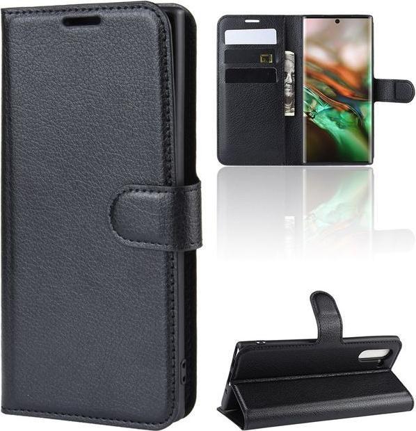 Actual product image MU Classic Litchi Leather Bookcover Series (Samsung Galaxy Note 10)