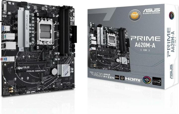 Actual product image ASUS Prime A620M-A-CSM (AM5, AMD SoC, mATX)