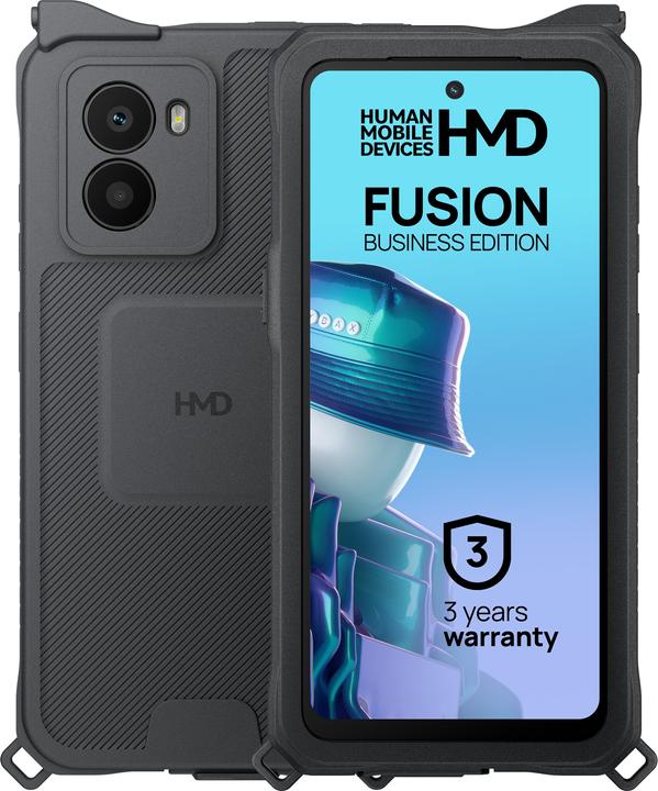 Image du produit HMD Fusion édition professionnelle (256 Go, Noir, 6.56", Double SIM hybride, 108 Mpx, 5G)