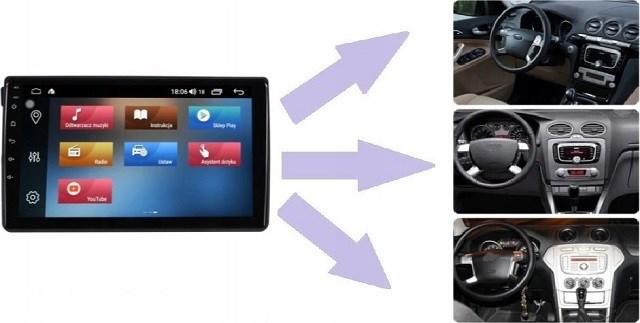 Actual product image No Name RADIO GPS NAVIGATION FORD S-MAX 2009-2015 ANDROID (9")