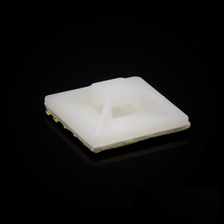 Image du produit Purecrea 30x30mm Socle de serre-câbles blanc autocollant (Boucles de fixation, 30 mm, 1 pcs)