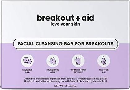 Produktbild Breakout + Aid Breakout+aid - (Facial Clean sing Bar For Breakouts) 100 g (Reinigungstücher)