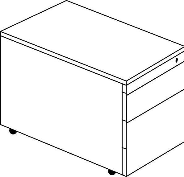 Immagine prodotto Mauser Cassetto contenitore con ruote (41,5 x 60 x 57 cm)