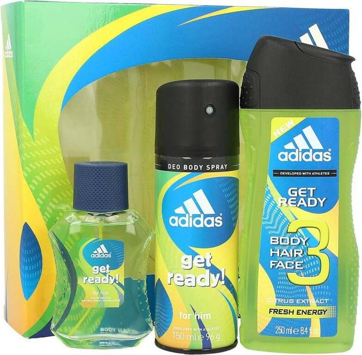 Produktbild adidas Geschenkset Eau de Toilette 50ml + Dusch 250ml + Deo 150ml Get Ready (Parfum set)