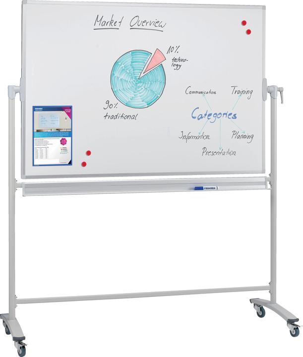 Actual product image Franken Whiteboard Mobile Pivot Enamel (180 x 120 cm)