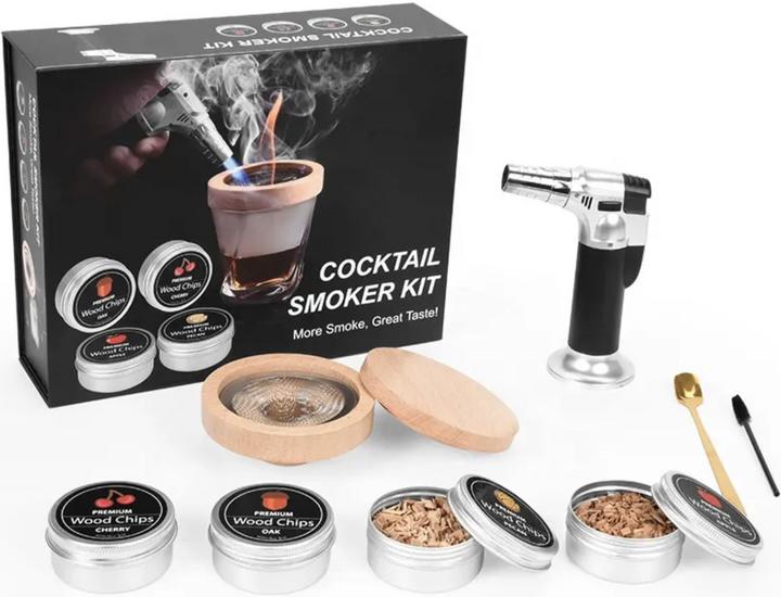 Produktbild PhoneLook Cocktail Smoker Kit mit Heater sowie premium Wood 4 sorten für smoking Whiskey & Bourbon