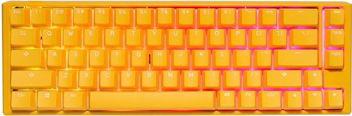 Actual product image Ducky One 3 Yellow SF Gaming Keyboard, RGB LED - MX-Red (US) (US, Cable)