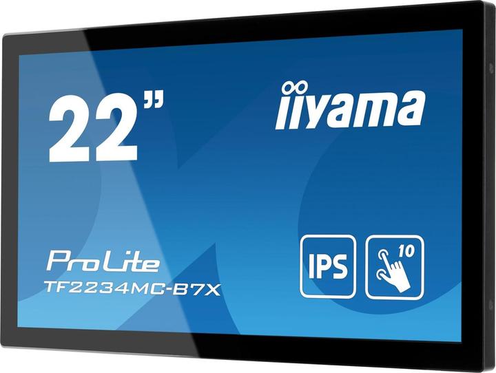 Immagine prodotto iiyama 21,5 pollici IPS 1920 x 1080 10 Point Touch Anti-Fingerprint 1000:1 305 cd (1920 x 1080 pixel, 22")