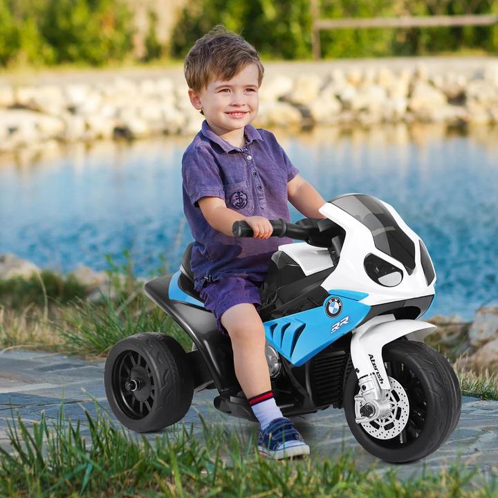 Image du produit Homcom Kinder Elektro Motorrad mit Licht- und Soundeffekte BMW S1000 RR blau (6 V)