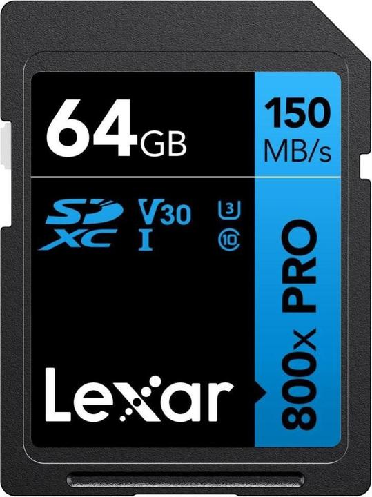 Image du produit Lexar MÉMOIRE SDXC 64GB UHS-I/LSD0800P064G-BNNNG (64 Go, SDXC, U1, UHS-I)