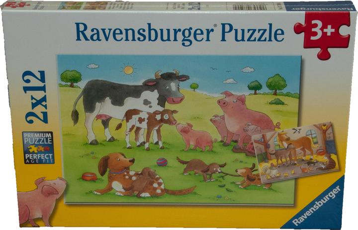 Actual product image Ravensburger Happy animal families (12 pieces)