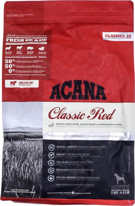 Actual product image Acana Dog Classics CLASSIC RED 2Kg (Adult, Senior, 1 pcs., 2000 g)