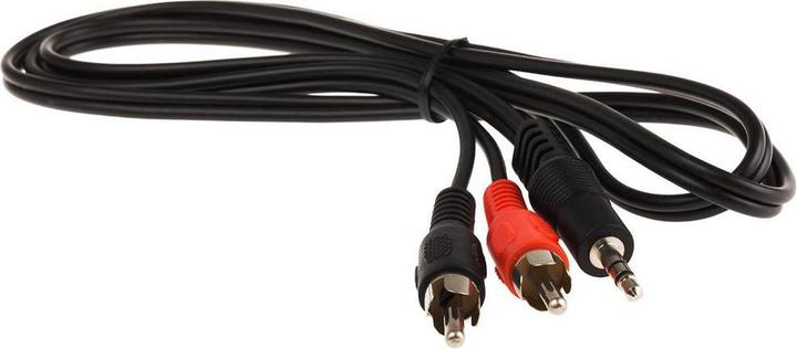 Immagine prodotto Rs Pro Cavo Aux, jack stereo, 3,5 mm / RCA x 2 spina nipplo nipplo L. 1m Nero (1 m)