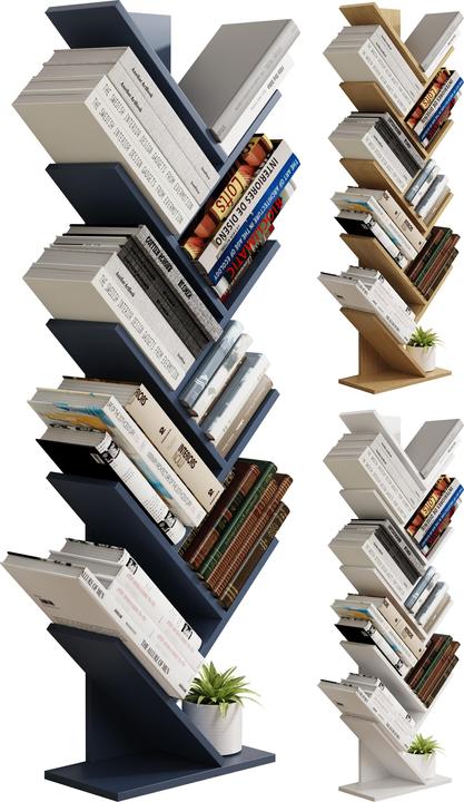 Produktbild VCM Holz Stand Regal Bücher Nulis XL (144 x 40 x 20 cm)