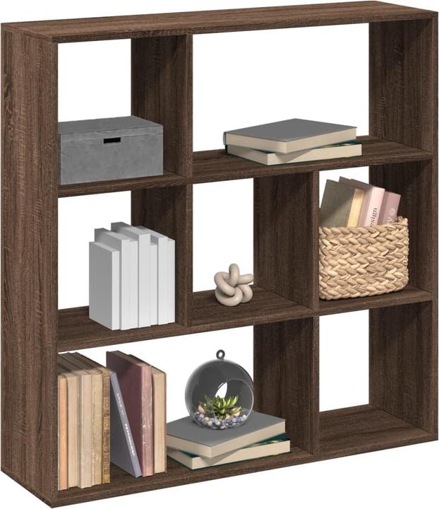 Produktbild VidaXL Bücherregal Raumteiler Wandregal Standregal Regal Braun Eichen-Optik