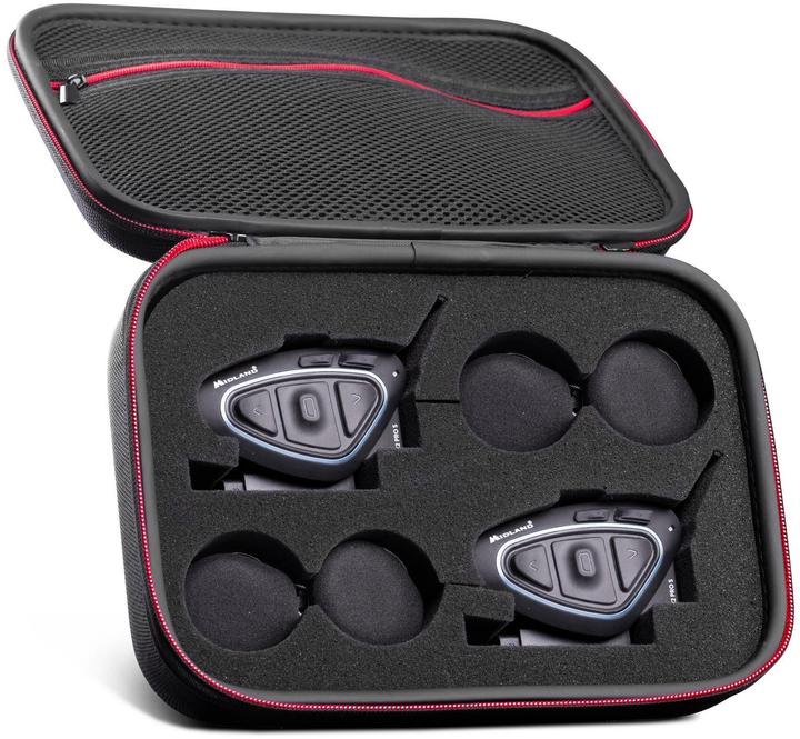 Produktbild Midland C1414.03 BTX2 Pro S-LR Twin Motorrad-Gegensprechanlage Passend für (Helmtyp) alle Helmtypen (2er Set)