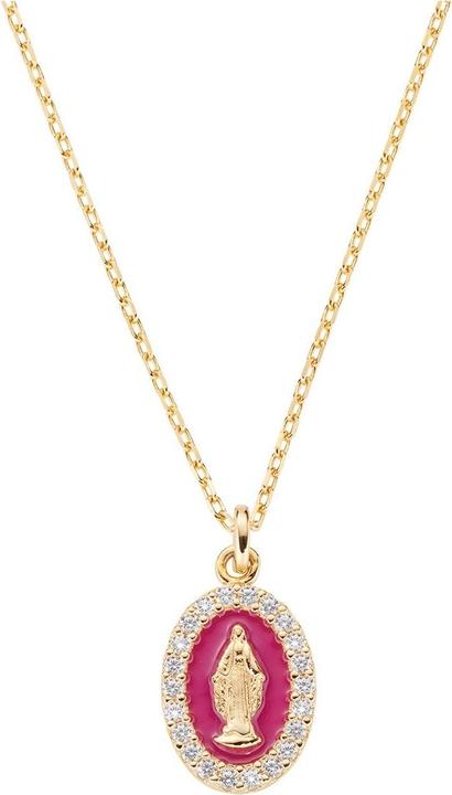 Amen Miraculous Medal Necklace (Silver 925, 40 - 45 cm)