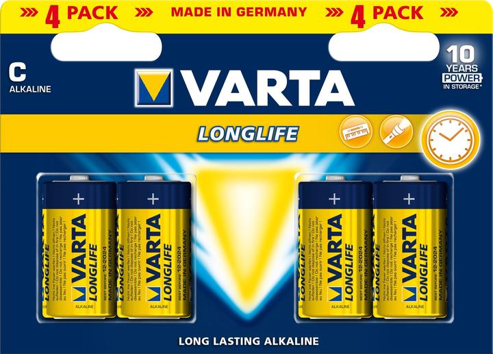 Actual product image Varta Longlife (4 pcs., C, 7600 mAh)